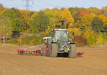 Photo of the Brock 8m Tine Drill in action at Brock Open Day 2016