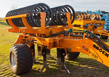 Photo of the Brock Sub V 500 cultivator on show at Brock Open Day 2016