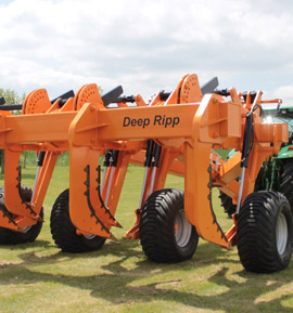 Photo of the Brock Deep Ripp, showing the depth the tines can work to